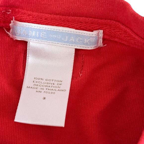 Janie And Jack Surfboard Days Red Short Sleeve Top Size 3 - Picture 4 of 6